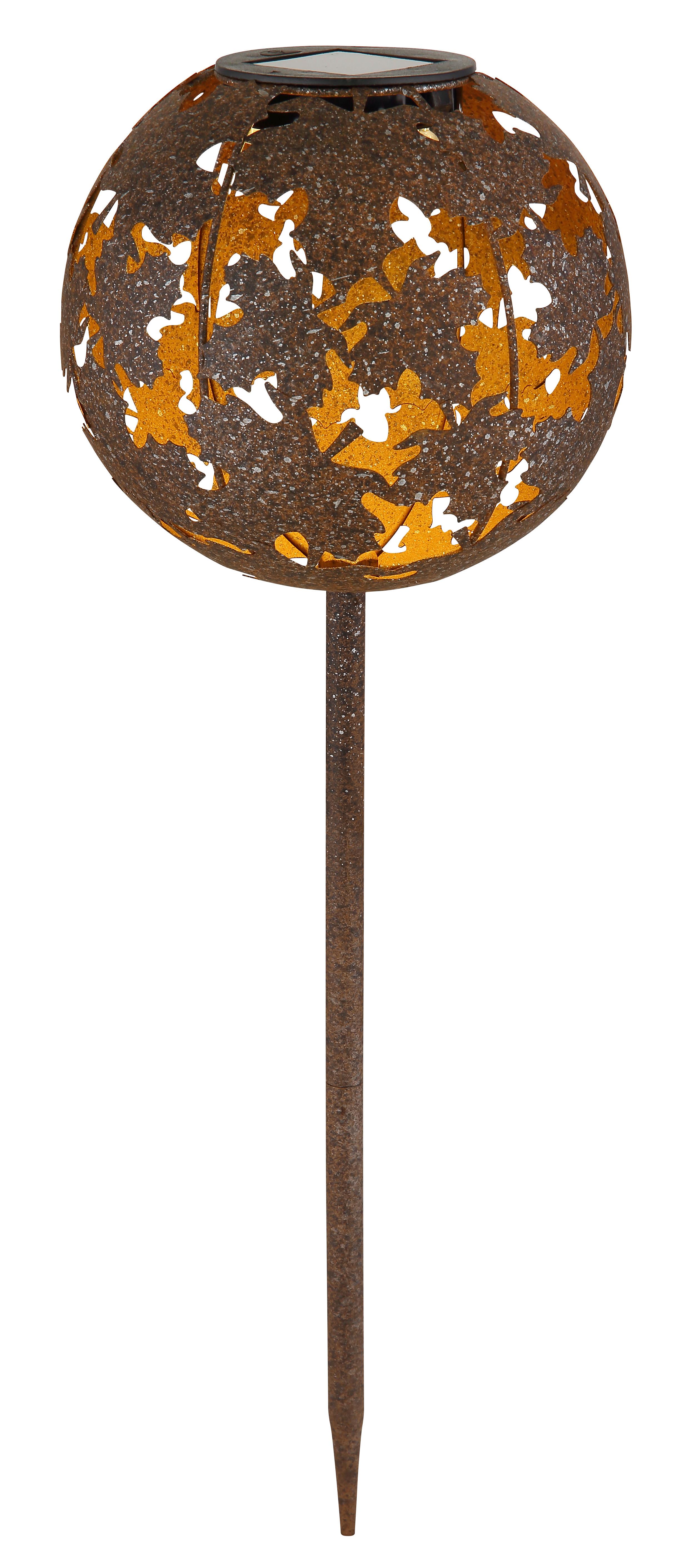 Solarleuchte, Rostfarben,3000k 36748_solar - Rostfarben, Basics, Metall (18/52,5cm) - Globo