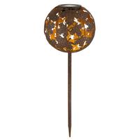 Solarleuchte, Rostfarben,3000k 36748_solar - Rostfarben, Basics, Metall (18/52,5cm) - Globo