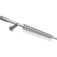 Sada tyčí na závesy Rillcube, 120-210cm - farba ušľachtilej ocele, kov (120-210cm) - Premium Living