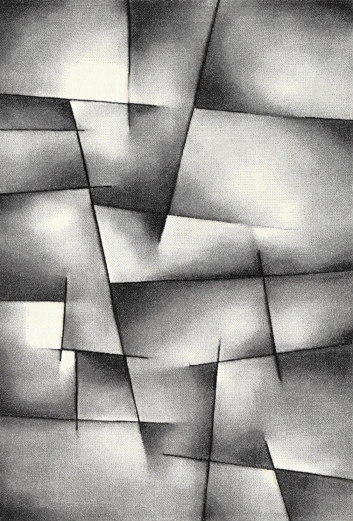 Läufer Brilliance - Anthrazit, KONVENTIONELL, Textil (80/300cm)