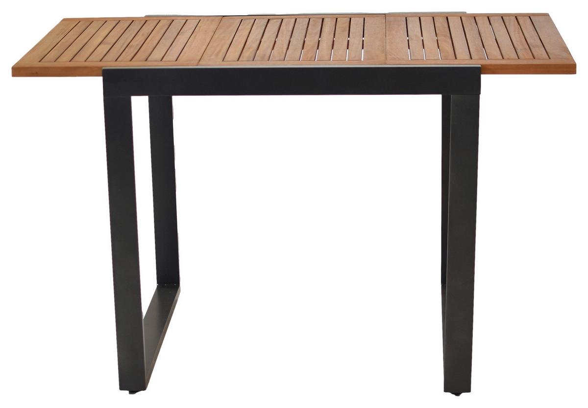 Gartenset Siena - Graphitfarben/Grau, MODERN, Holz/Textil - Gardenson