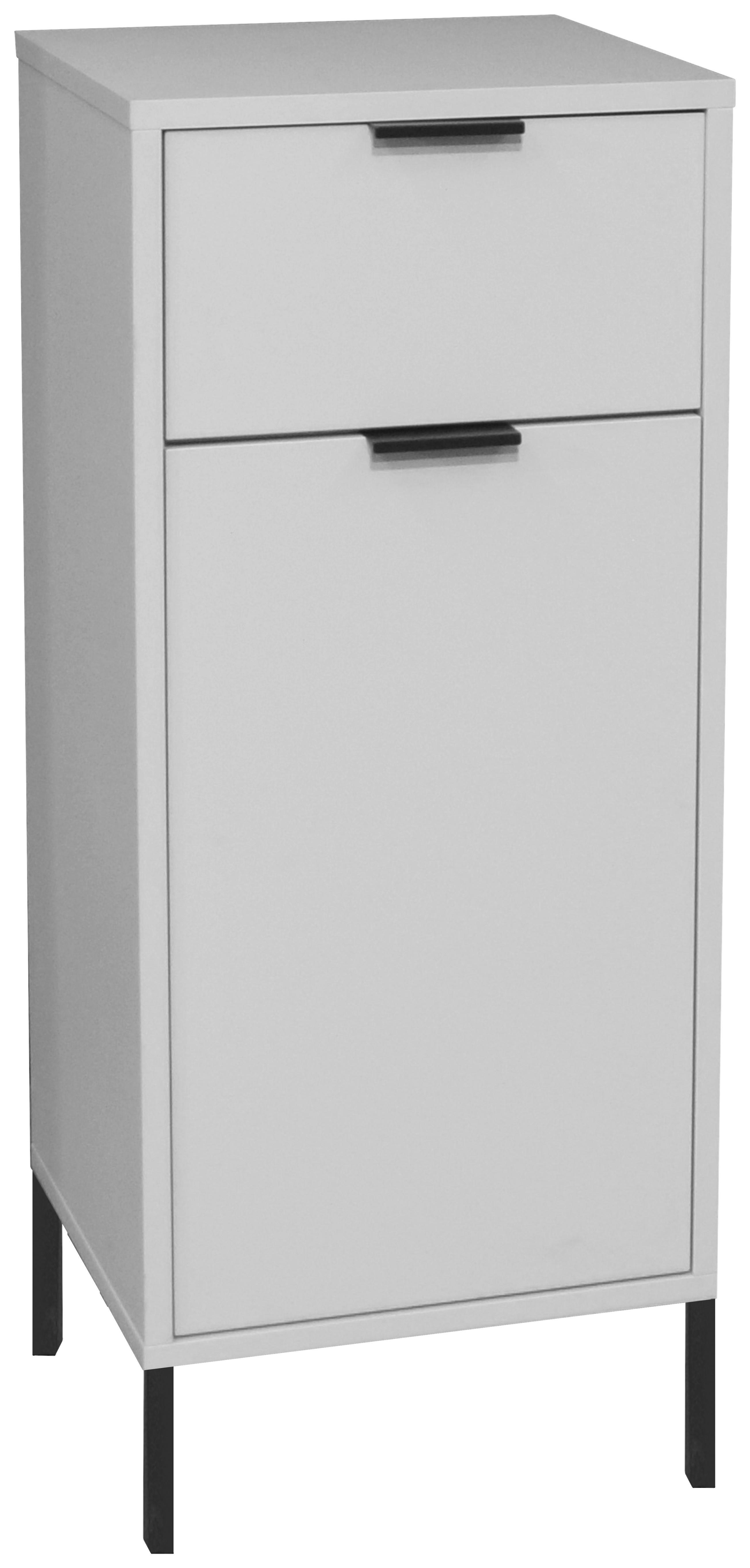 Unterschrank Bonnie Grau, B: 41 cm - Schwarz/Grau, MODERN, Holzwerkstoff (41/99/38cm) - Livetastic