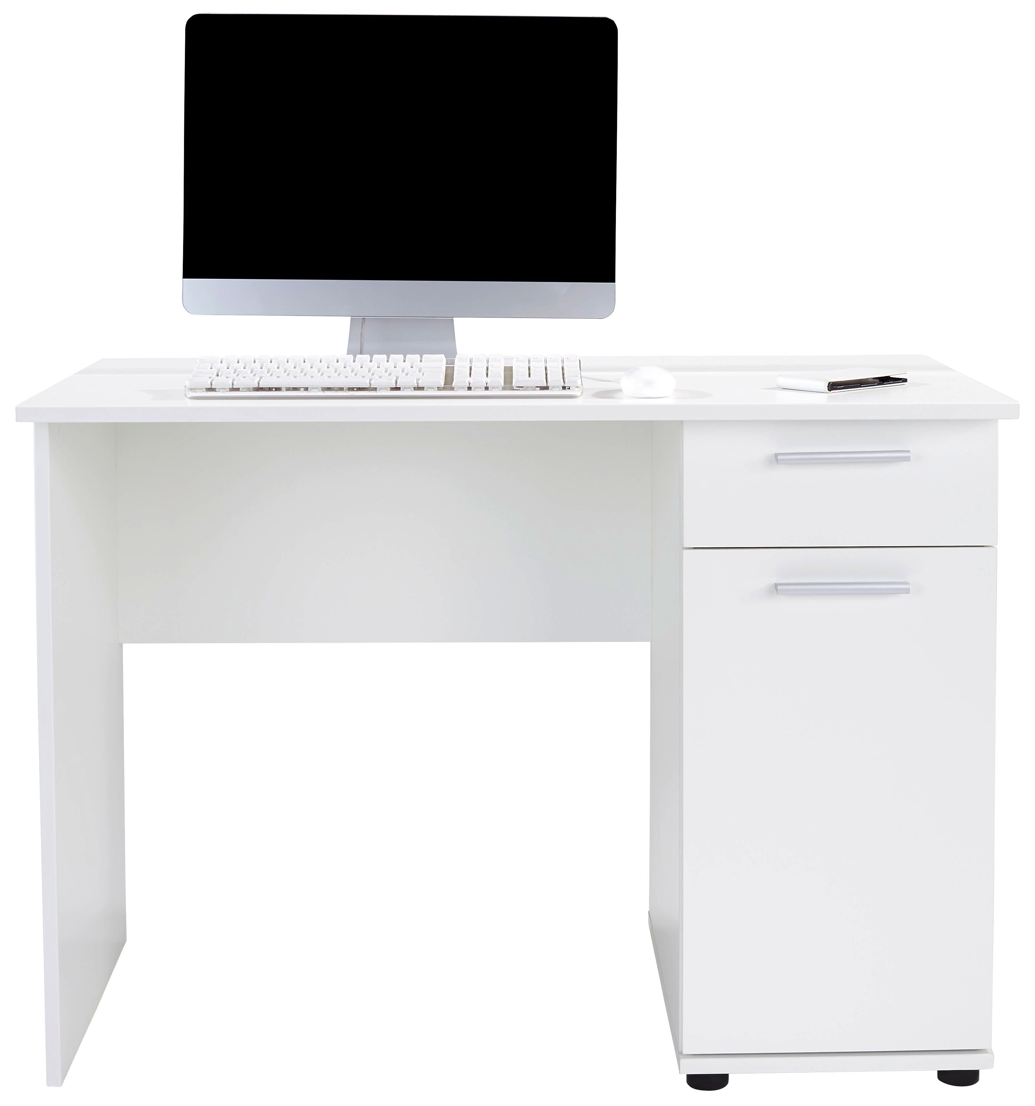 Íróasztal Star - Fehér, konvencionális, Faalapú anyag (109/77/60cm)