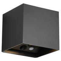 Led Falilámpa Hill - fekete, Modern, műanyag (10/10,5/10cm) - Luca Bessoni