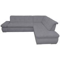 Ecksofa Moric Dunkelgrau Mikrofaser - Chromfarben/Dunkelgrau, KONVENTIONELL, Textil (273/216cm) - MID.YOU