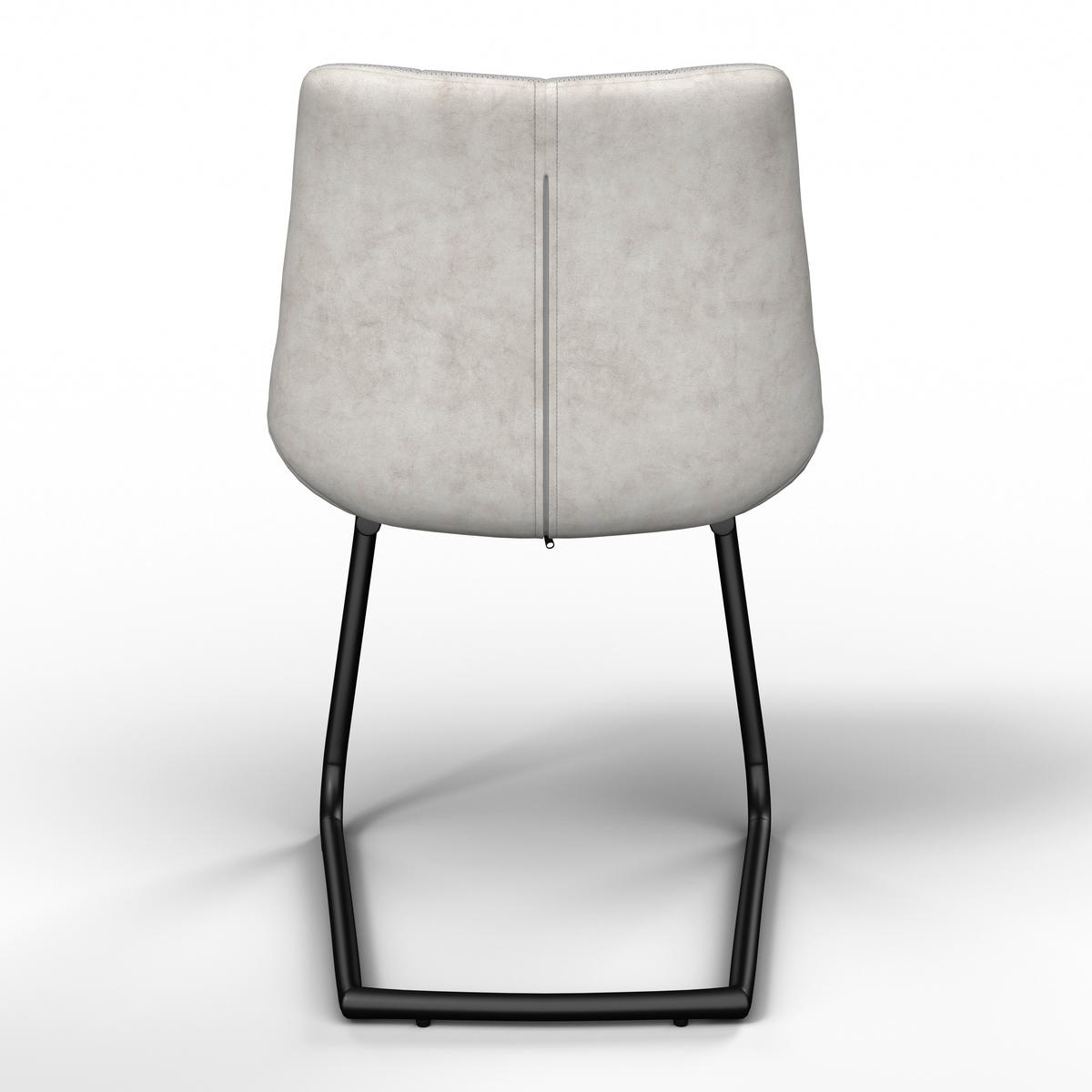 Židle MARILEA béžová - černá/krémová, Moderní, kov/dřevo (53/86/61cm) - Bessagi Home