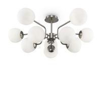 Pendelleuchte Erich - Weiß/Nickelfarben, Trend, Glas/Metall (90.7/34cm) - MAYTONI