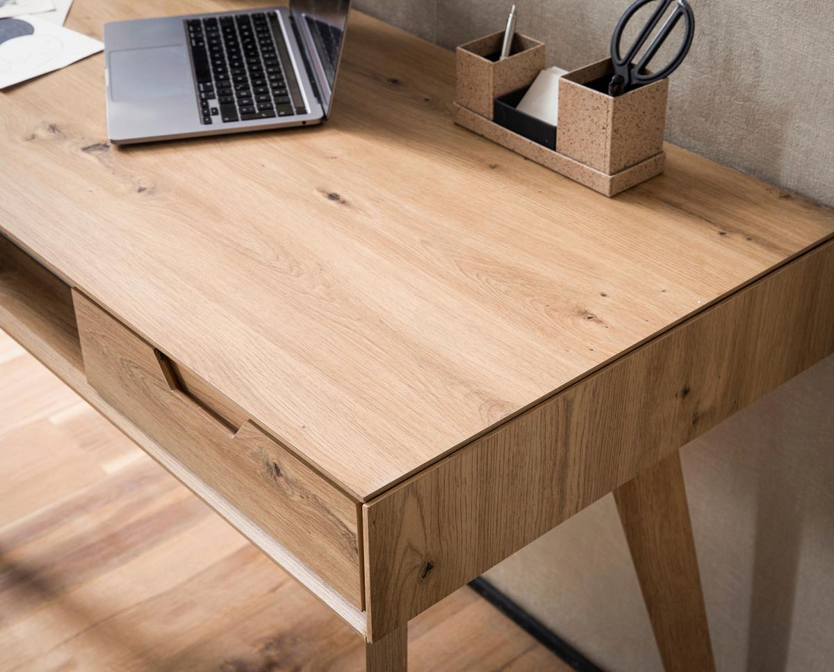 Schreibtisch Eichefarben Dekor L: 120 Cm - Eichefarben, Design, Holz/Holzwerkstoff (120/55/77cm) - MID.YOU