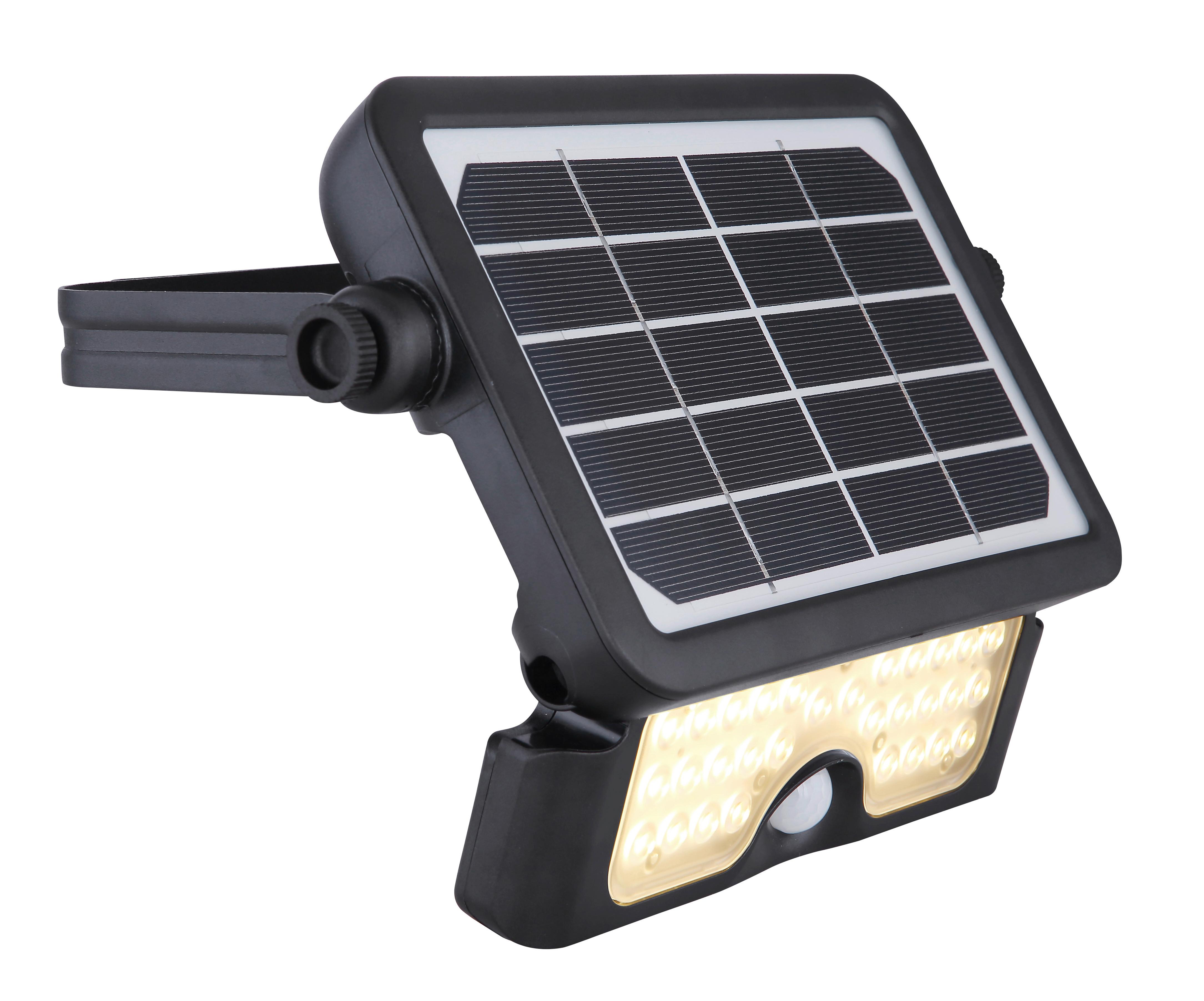 Solarleuchte 36483 - Schwarz, Basics, Kunststoff (23,2/15/3,4cm) - Globo