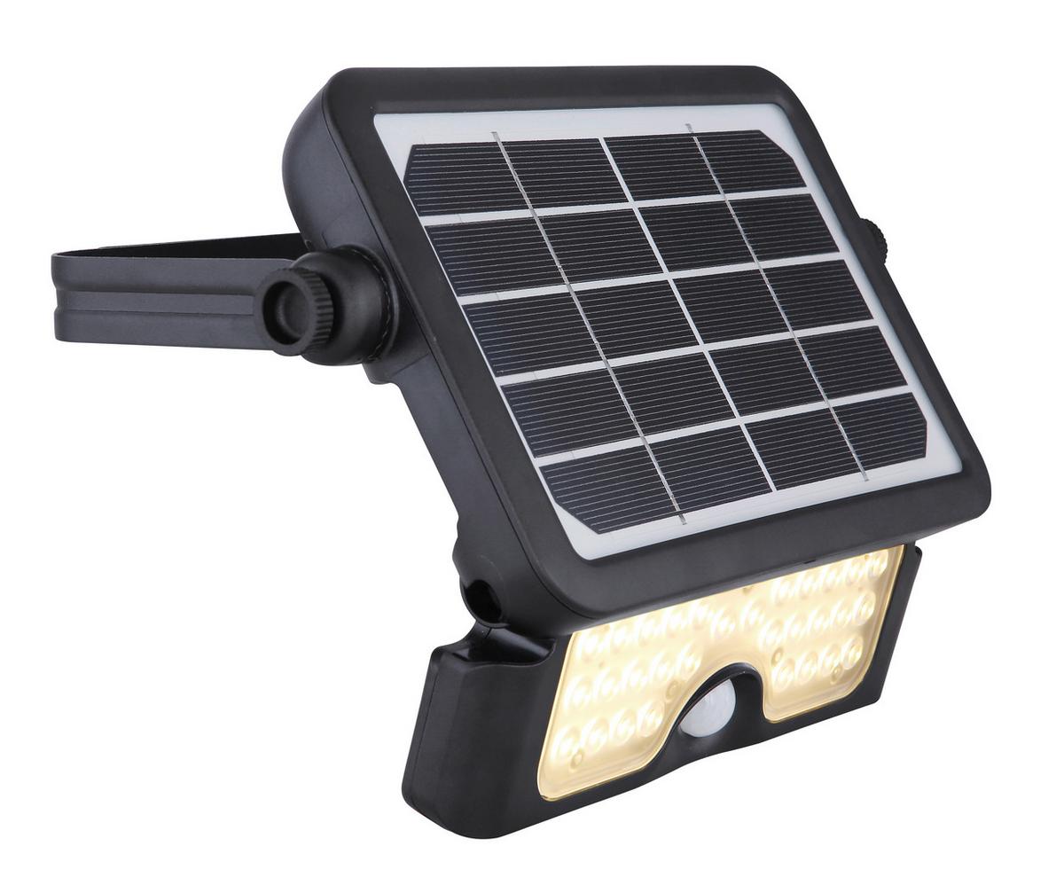 Solarleuchte 36483 - Schwarz, Basics, Kunststoff (23,2/15/3,4cm) - Globo