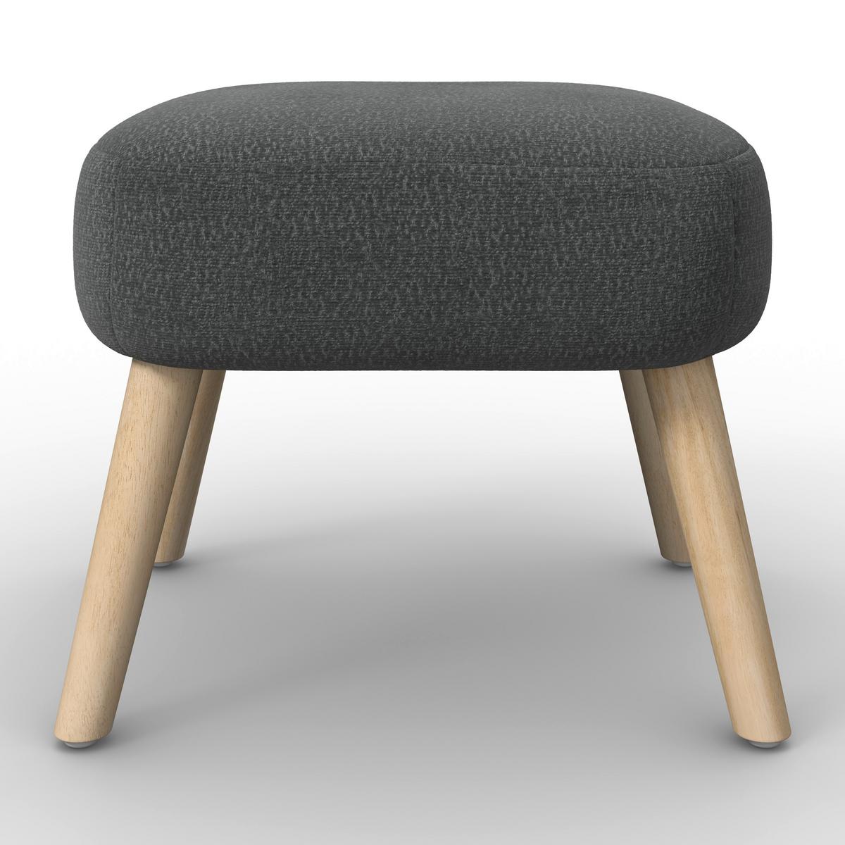 Relaxační křeslo SONJA, černá žinylka, max.140 kg - černá/přírodní barvy, Moderní, dřevo/textil (71/69/68cm) - Bessagi Home