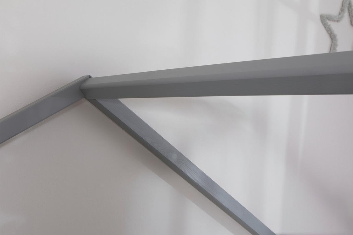 Hausbett Lou Hellgrau B: 120 Cm - Hellgrau/Naturfarben, MODERN, Holz (120/200cm) - MID.YOU