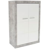 VYSOKÁ KOMODA MALTA - čierna/sivá, Modern, kompozitné drevo/plast (96/132/35cm)