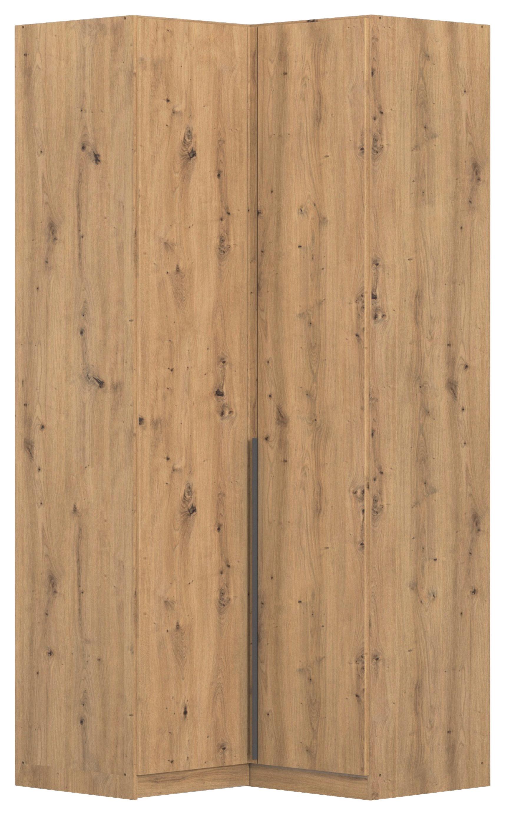 Eckkleiderschrank Alabama Eiche Dekor B: 100 Cm - Eiche Artisan, MODERN, Holzwerkstoff (100/229/102cm) - Rauch Möbel