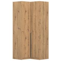 Eckkleiderschrank Alabama Eiche Dekor B: 100 Cm - Eiche Artisan, MODERN, Holzwerkstoff (100/229/102cm) - Rauch Möbel