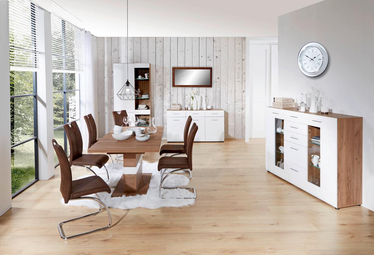 Félmagas Szekrény Avensis New 22 B - tölgyfa színű/fehér, Modern, faalapú anyag (150/114,6/43,1cm) - Luca Bessoni