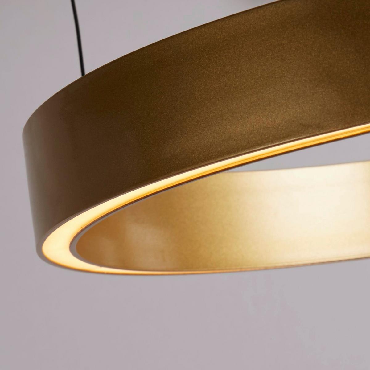LED-Hängeleuchte 30410go - Goldfarben, Design, Metall (12,5/44cm)