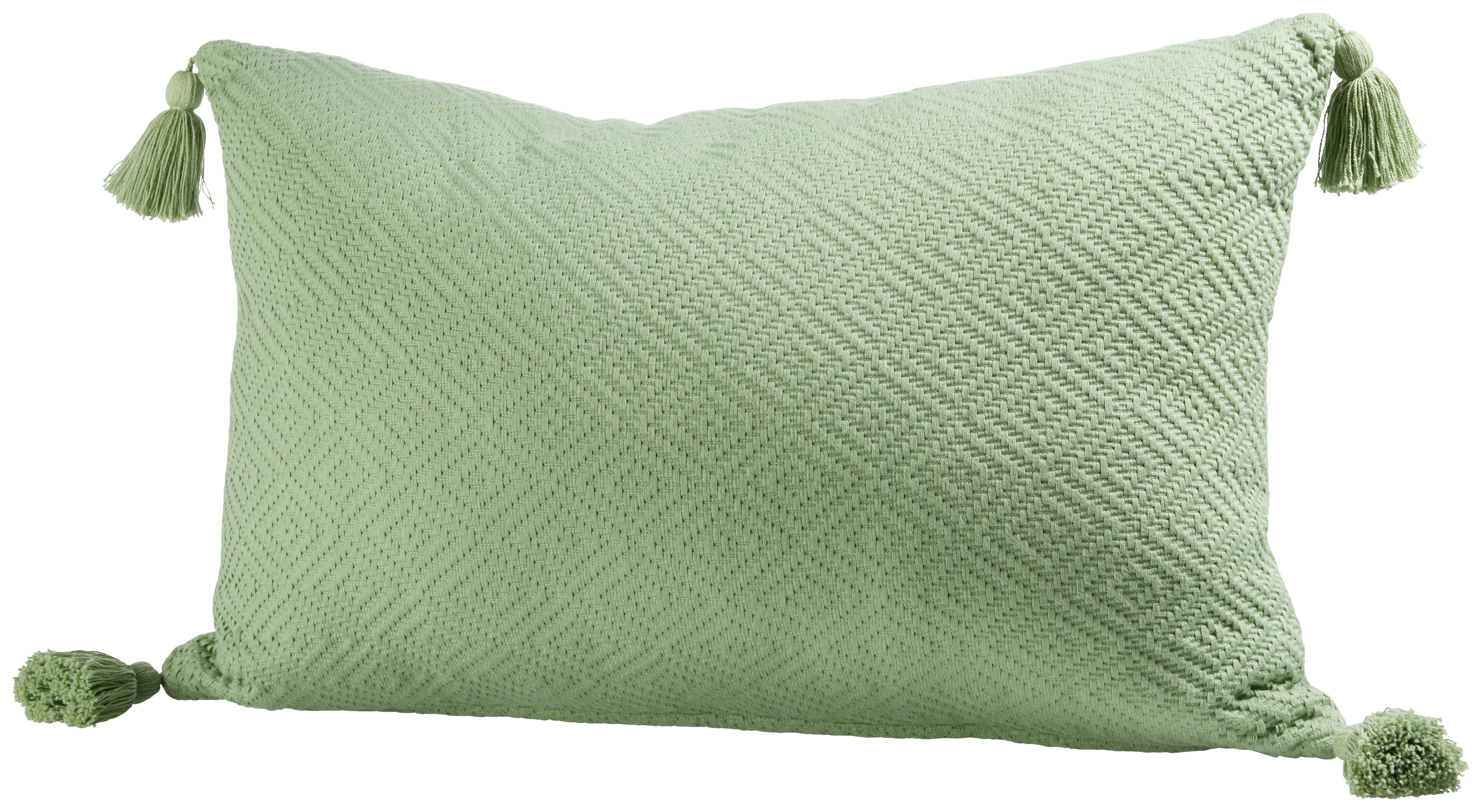 Dekoračný Vankúš Frieda, 40/60cm, Zelená - zelená, Moderný, textil (40/60cm) - Modern Living