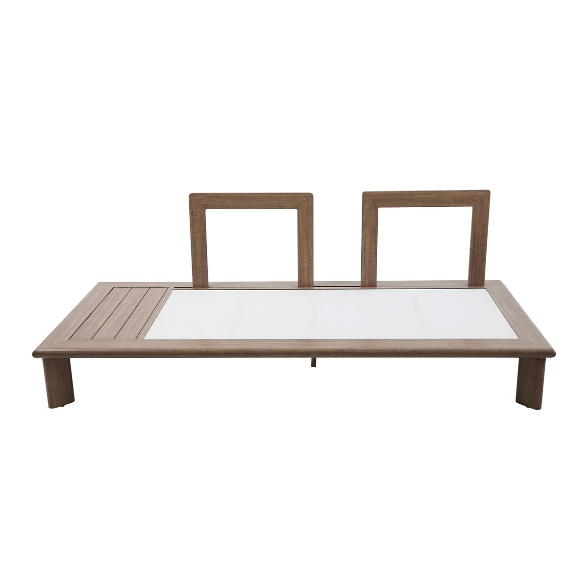 Dining-Loungeset Avery Beige - Eichefarben/Braun, Basics, Metall (290/290/68cm) - Ambia Garden