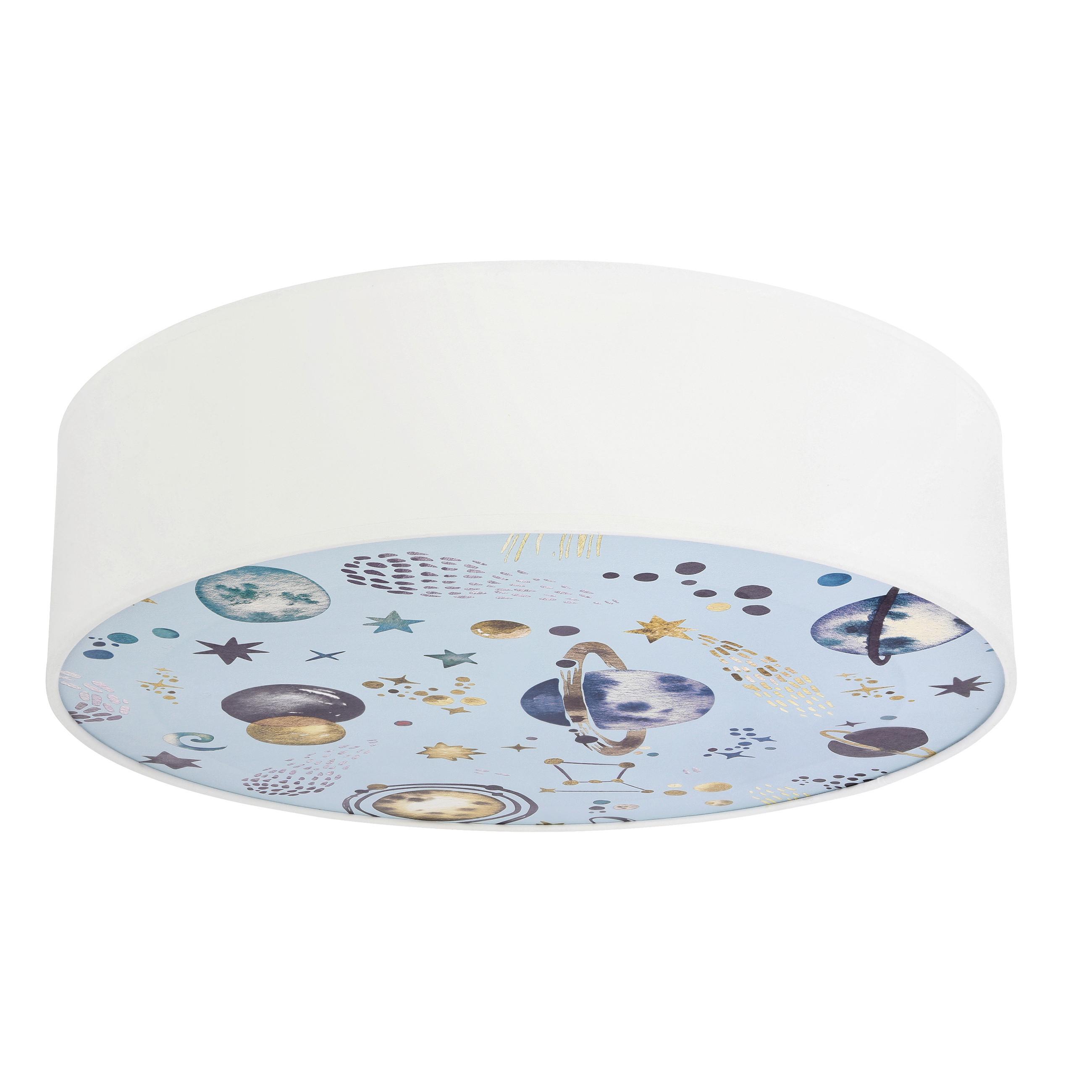 KINDERDECKENLEUCHTE 31-38852 KIDDY WELTRAUM - Multicolor/Weiß, KONVENTIONELL, Kunststoff/Metall (38/38/14cm)