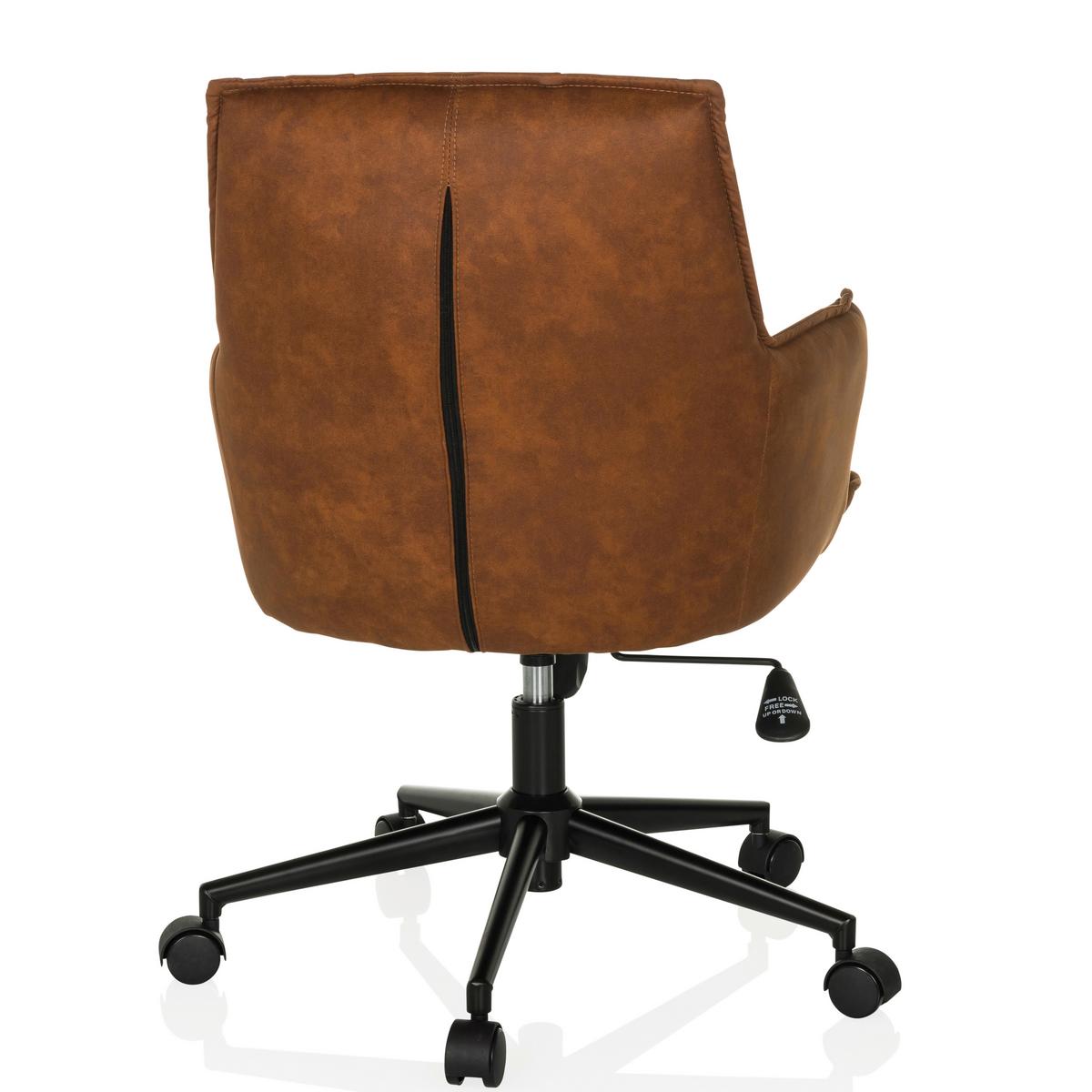 DREHSTUHL Braun B: 54 cm - Schwarz/Braun, MODERN, Kunststoff/Textil (54/85/70cm) - MID.YOU