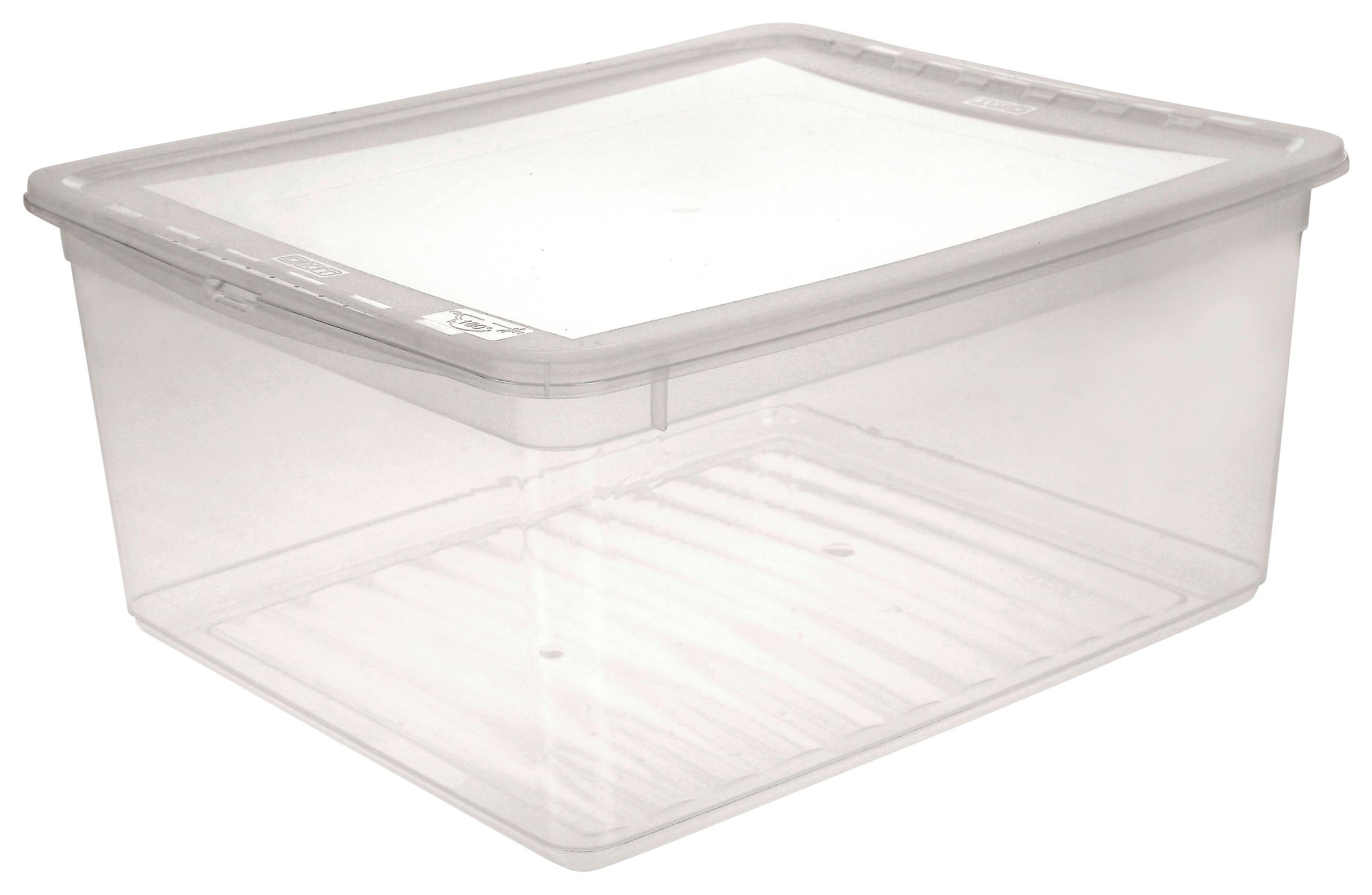 3 L Aufbewahrungsbox Aus Kunststoff – 6er Set, Transparent | Mit Tragegriff & Schnallenverschluss