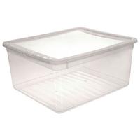 Aufbewahrungsbox Bea M. Deckel Kunststoff 39x33,5x18 Cm - Transparent, KONVENTIONELL, Kunststoff (39/33,5/18cm) - Homezone