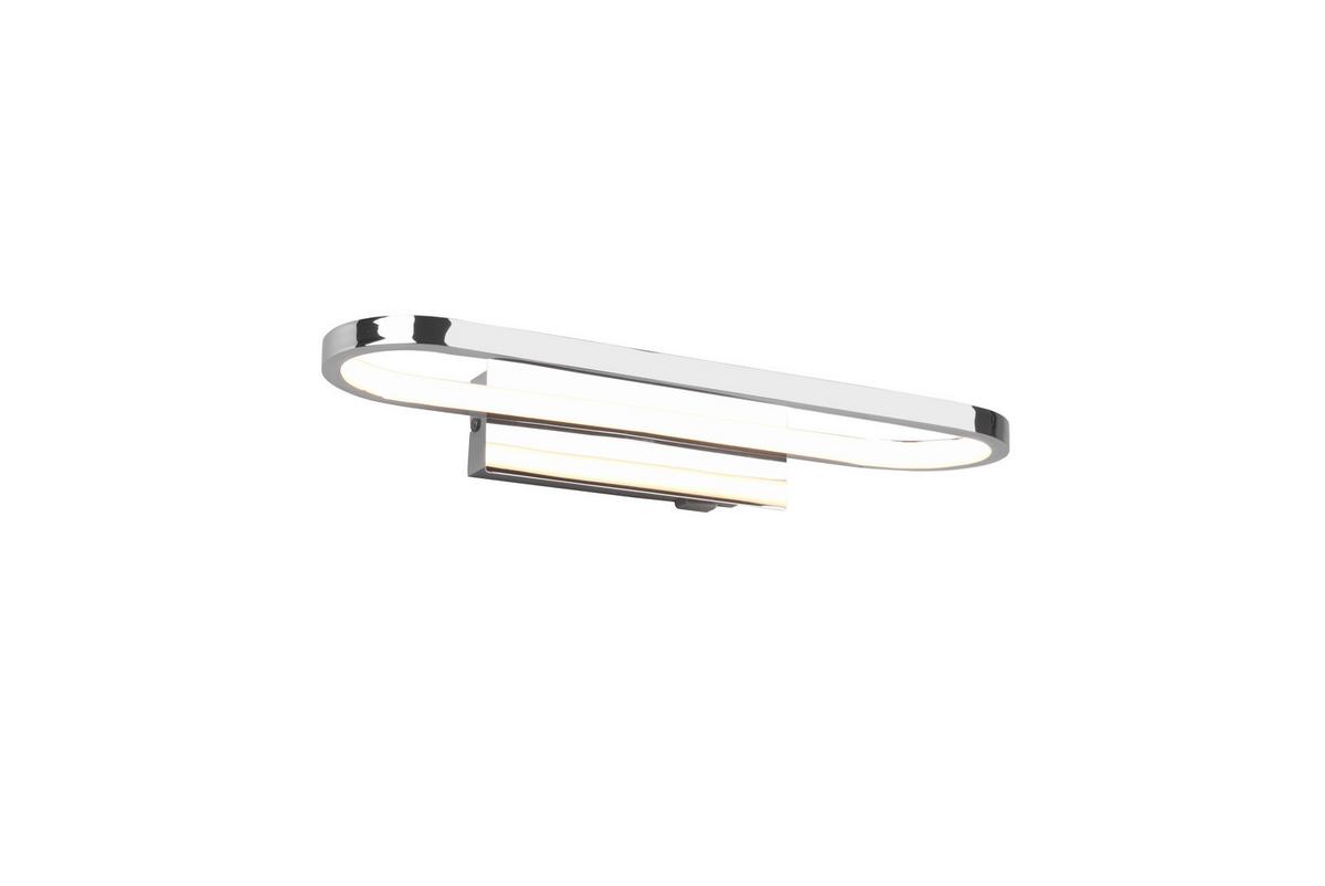 LED-Wandleuchte Gianni, Ip44, 1-Flammig mit Schalter - Chromfarben, Basics, Metall (40/14,8/7,5cm) - Trio Leuchten