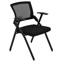 Besucherstuhl Milan Schwarz B: 59 cm - Schwarz, Trend, Kunststoff/Textil (59/86/59cm)