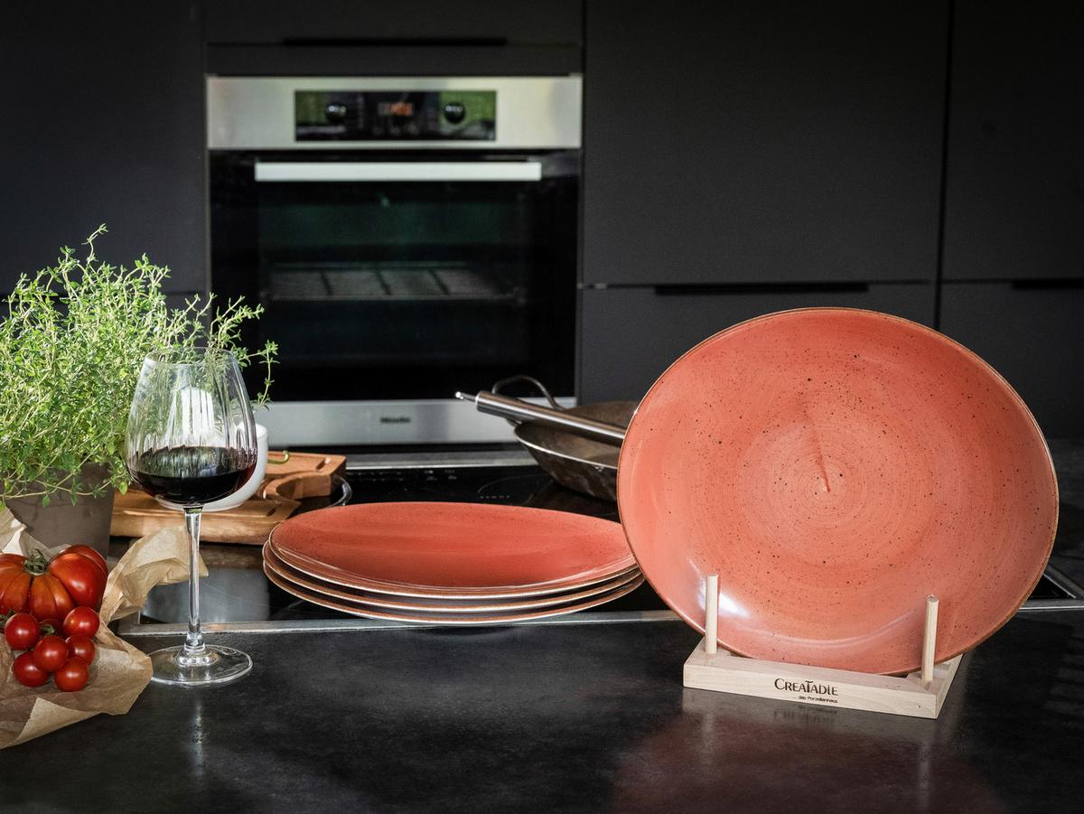 Steaktellerset Keramik, Rostfarben - Rostfarben, Basics, Keramik - Creatable
