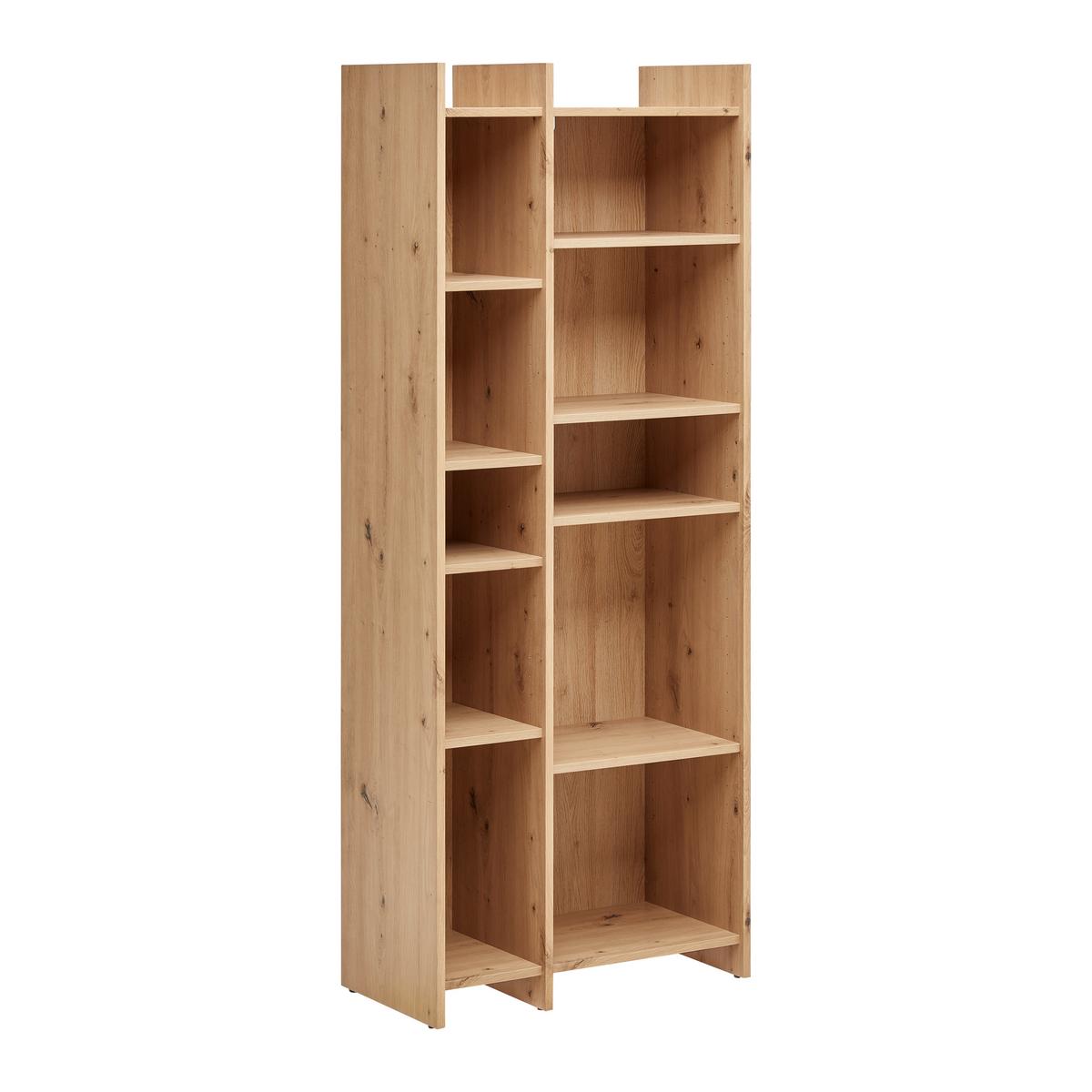REGÁL BENNY -EXKLUSIV- - černá/dub artisan, Moderní, kompozitní dřevo/plast (60/156/32cm) - Mömax