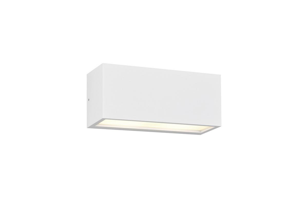 Außenwandleuchte 218560231 Mayenne - Weiß, KONVENTIONELL, Glas/Metall (11/25/10cm) - Trio Leuchten