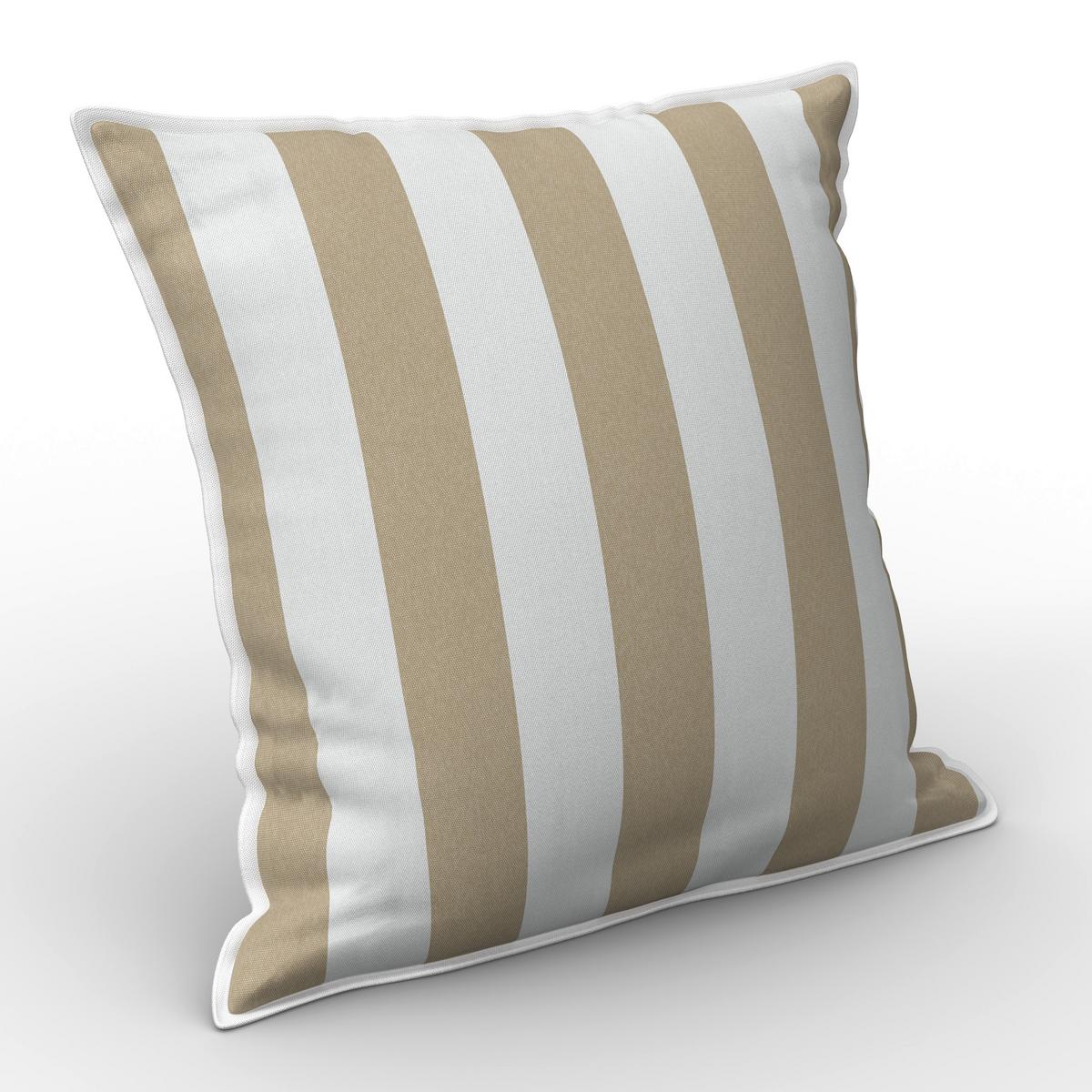 VENKOVNÍ POLŠTÁŘ MAGDA - krémová, Moderní, textil (45/8/45cm) - Bessagi Garden