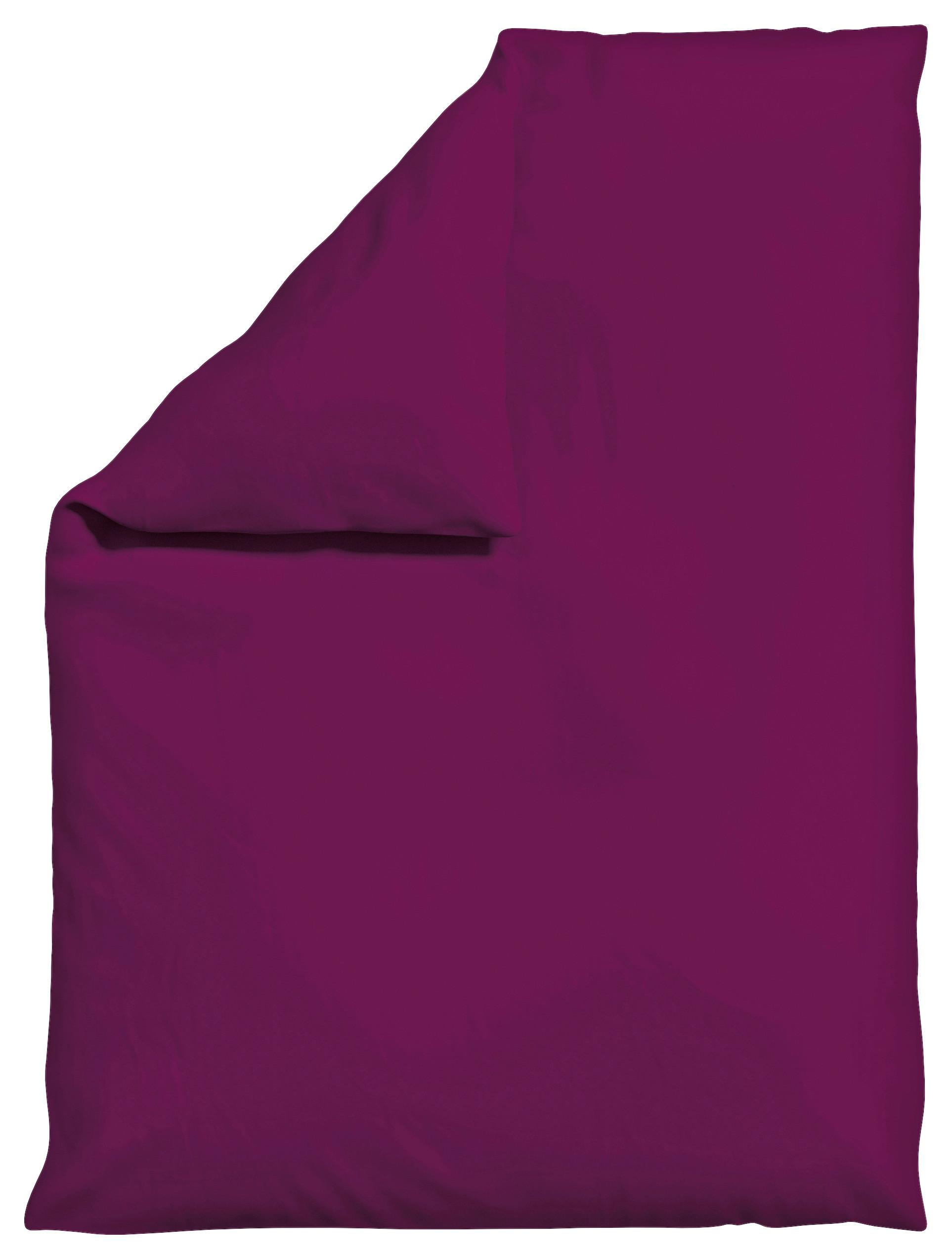 BETTDECKENBEZUG WOVEN SATIN - Violett, Basics, Textil (155/220cm) - Schlafgut
