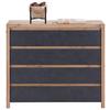 Kommode B: 105 Cm Larios, Graphitfarben/eiche Dekor - Graphitfarben/Eiche Artisan, MODERN, Holzwerkstoff (105/91/40cm)