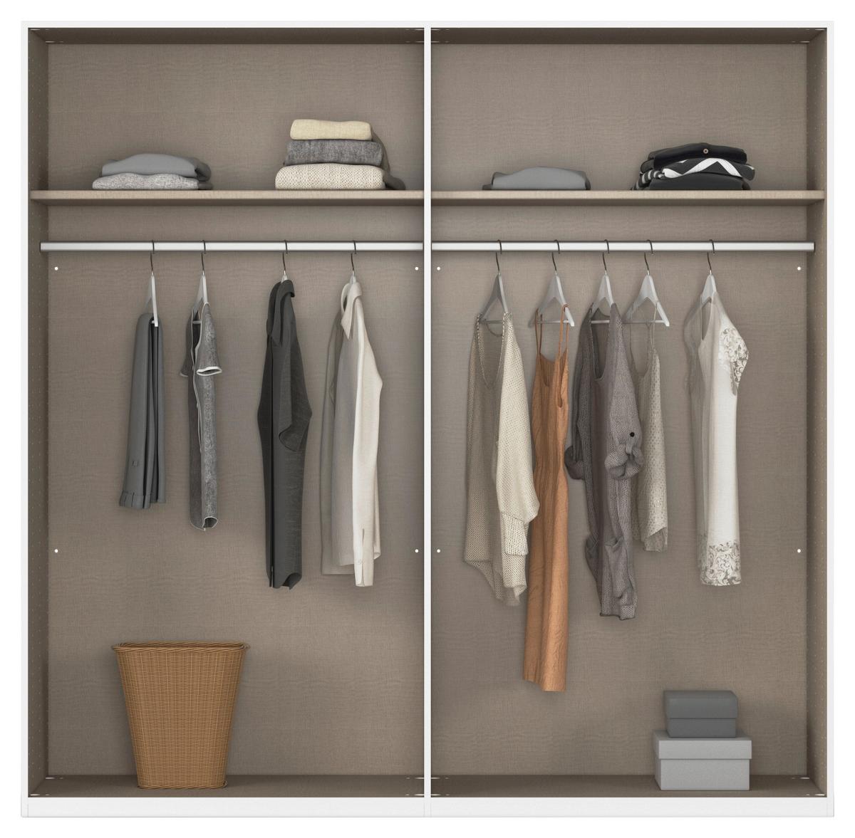 Kleiderschrank Safari B: 181 cm - Eiche Artisan, KONVENTIONELL, Holzwerkstoff (181/229/54cm)