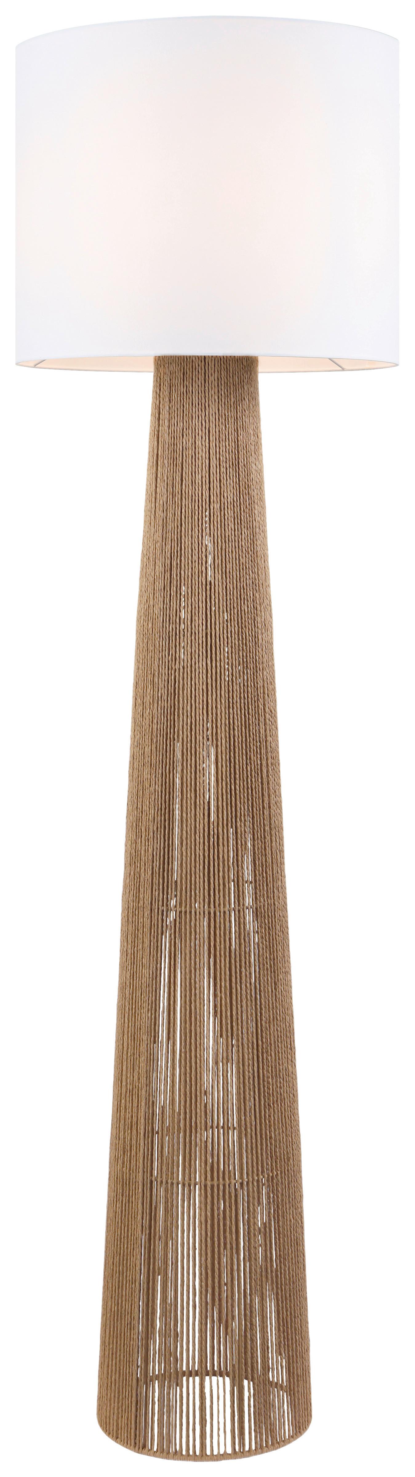 STOJACIA LAMPA MOZU - hnedá/čierna, Modern, kov/textil (35/140cm) - Mömax