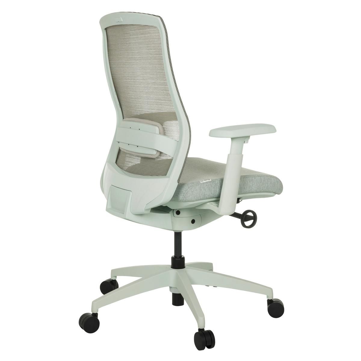 Drehstuhl Colore Grau B: 65 cm - Grau, MODERN, Kunststoff/Textil (65/95 - 103/70cm) - MID.YOU