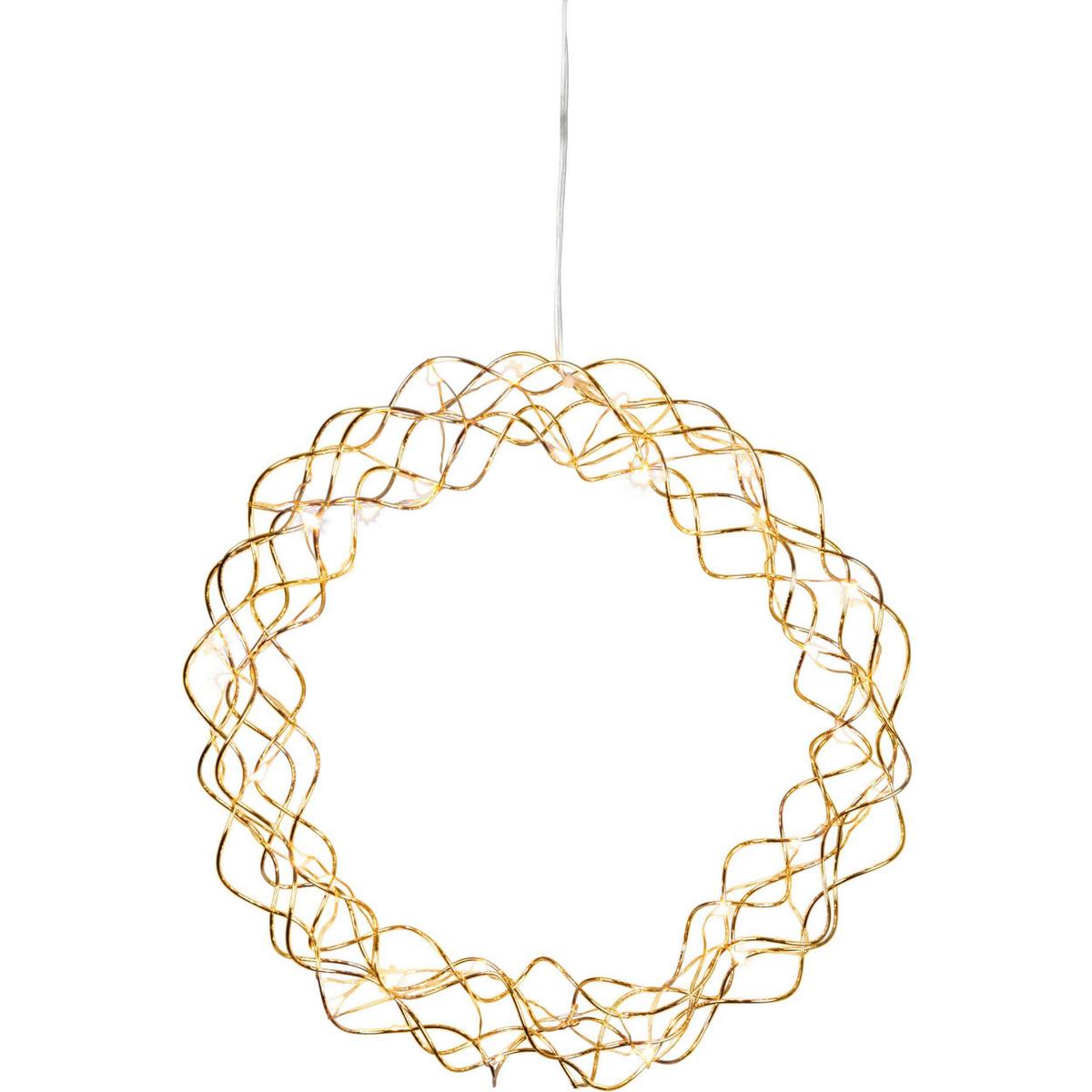 LED-Dekoleuchte 411014 Curly - Transparent/Messingfarben, Basics, Metall (30cm) - Eglo