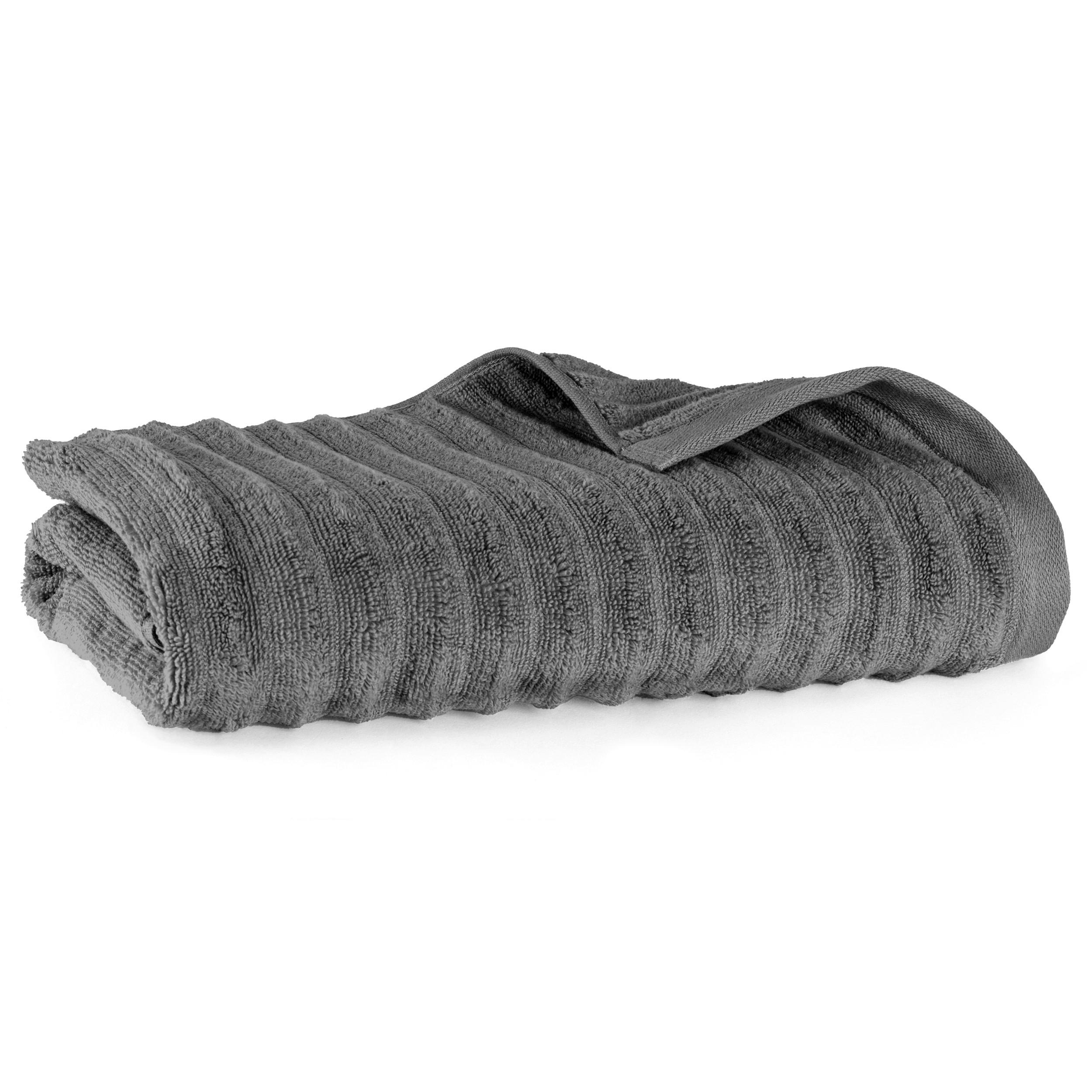 DUSCHTUCH Welle 70x140 cm Anthrazit
