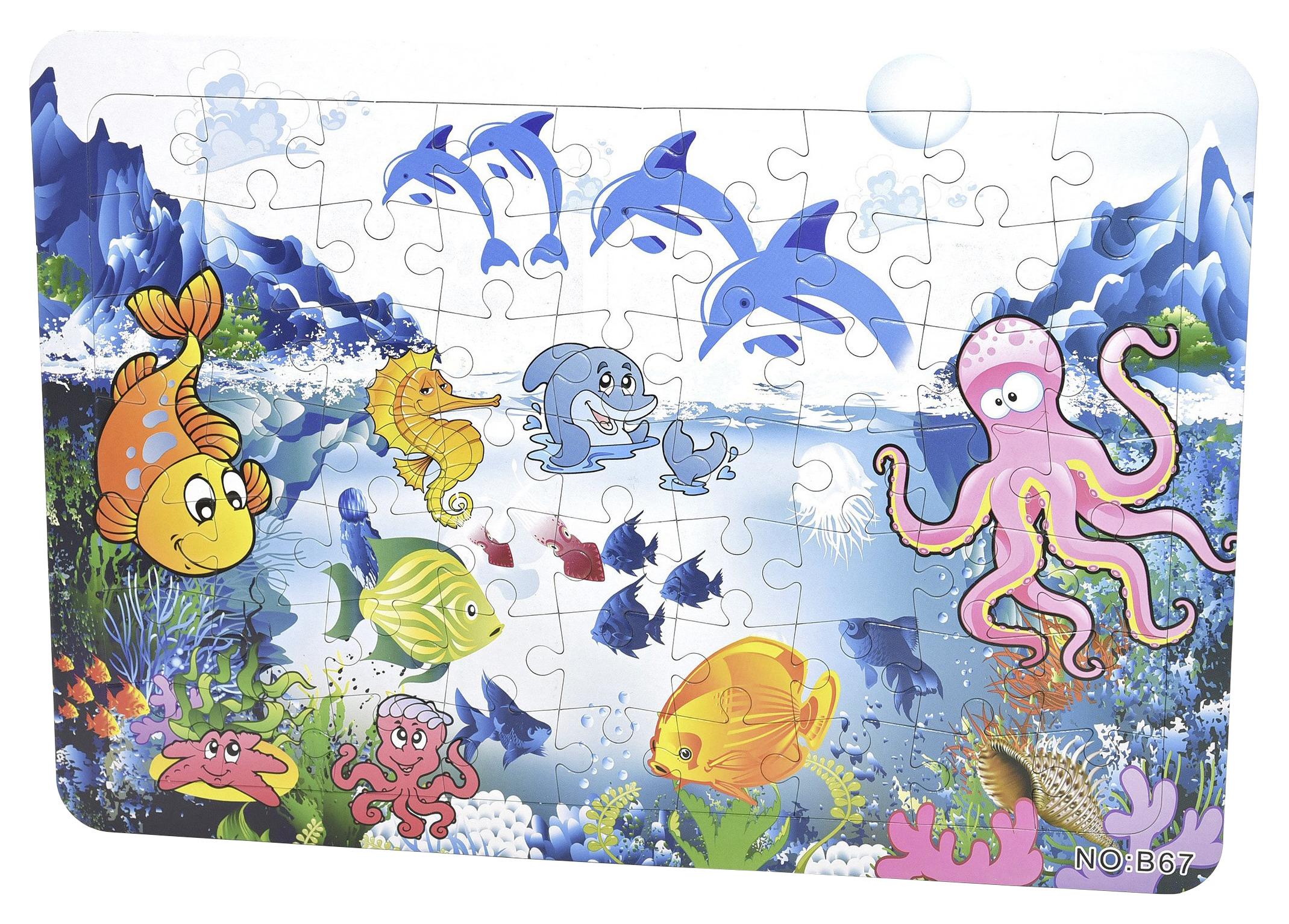 Puzzle Foline Ab 3 Jahren 63 Teile Versch. Motive - Multicolor, KONVENTIONELL, Karton (37,5/26/6cm)