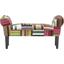 Šatní Lavice Velvet - Multicolor, Lifestyle, dřevo/textil (100/50/32cm)