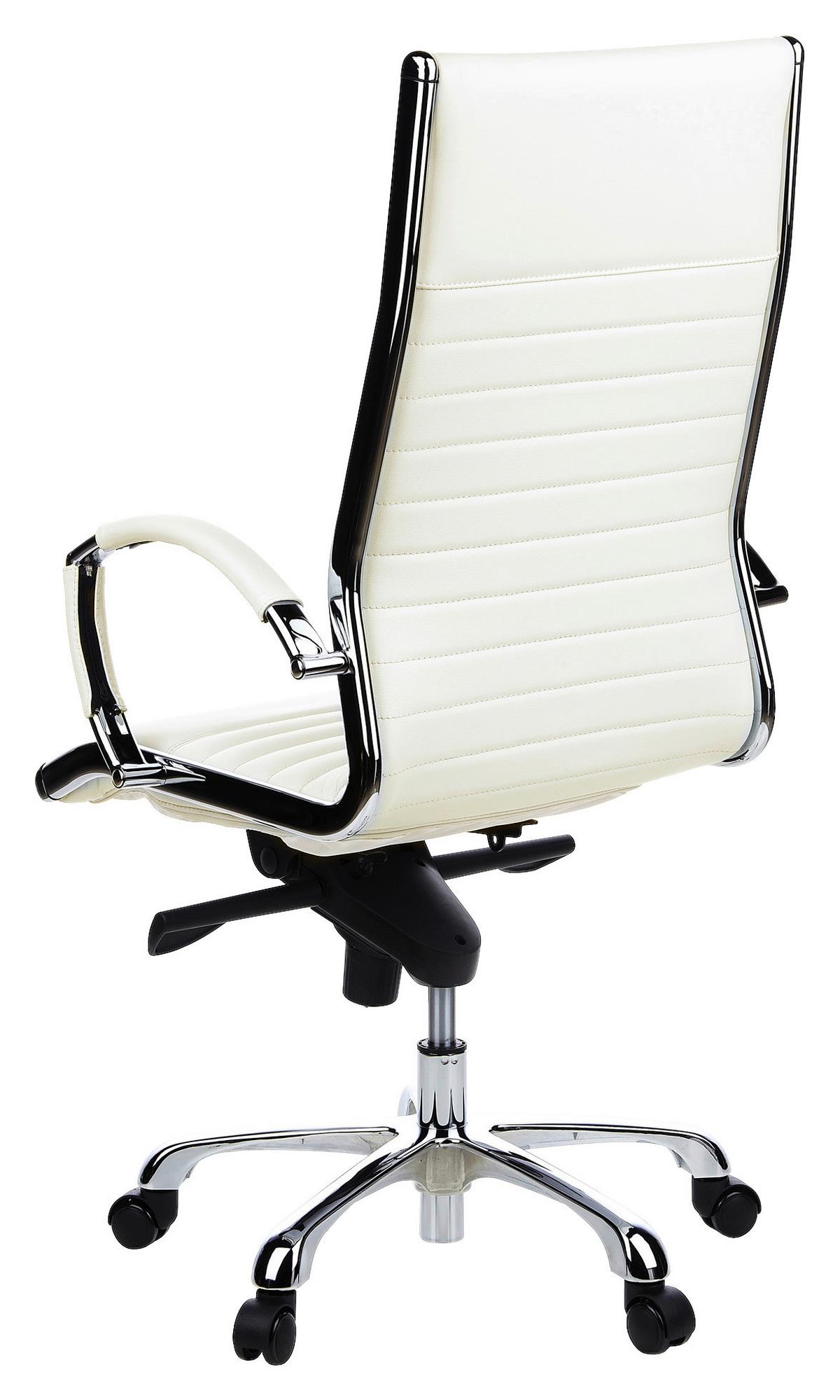 Drehstuhl Parma 20 Cremefarben - Creme, MODERN, Leder/Kunststoff (60/125/50cm) - MID.YOU