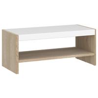 Couchtisch Brilon Eichefarben/weiß B: 106 Cm - Eichefarben/Weiß, KONVENTIONELL, Holzwerkstoff (106/46,5/60,6cm) - MID.YOU