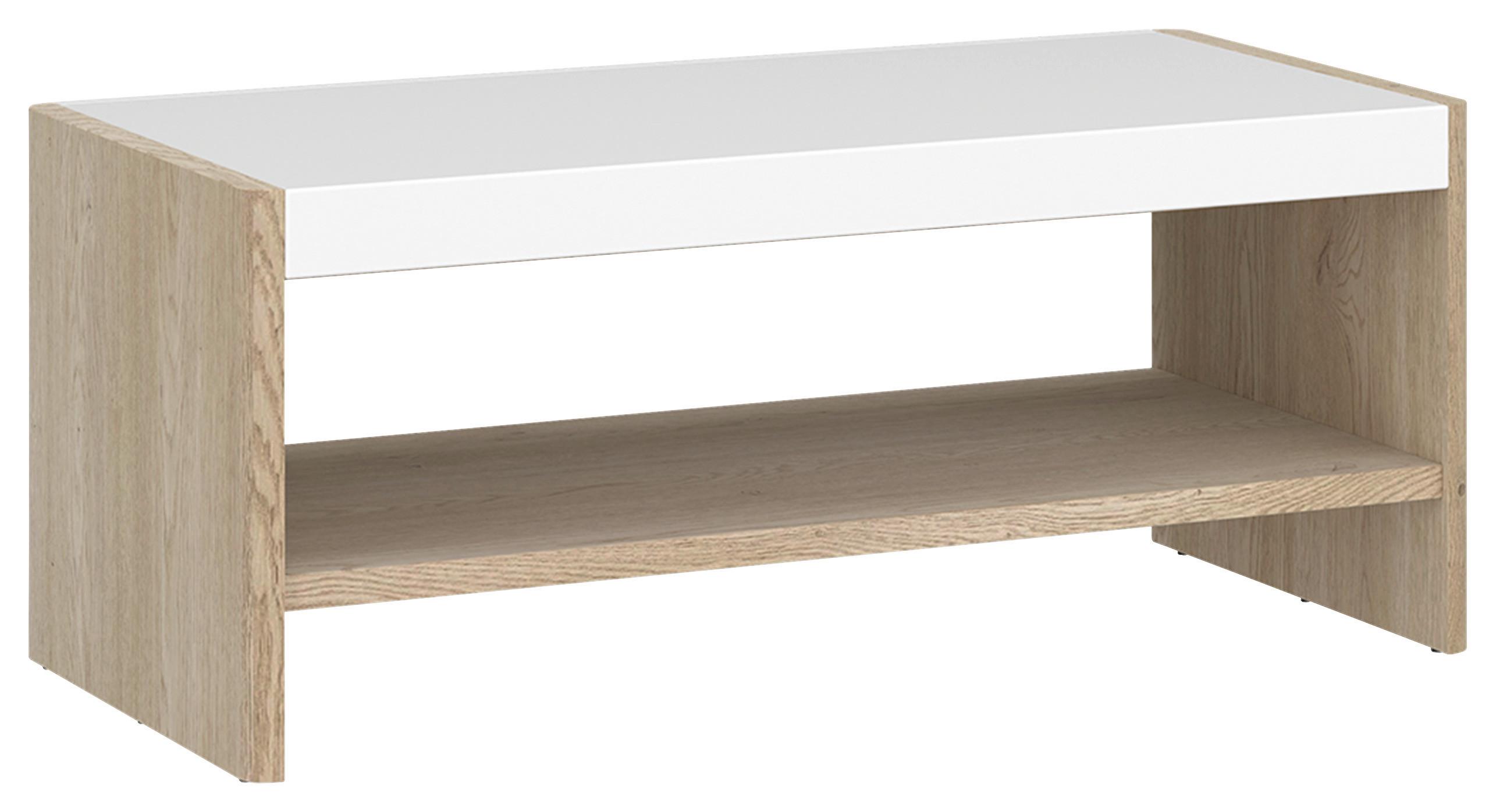 Couchtisch Brilon Eichefarben/weiß B: 106 Cm