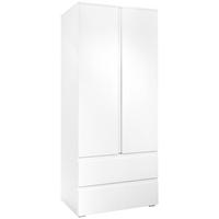 Drehtürenschrank Mit Laden B: 80 Cm Image, Weiß - Weiß, Basics, Holzwerkstoff (80/191/55cm) - MID.YOU