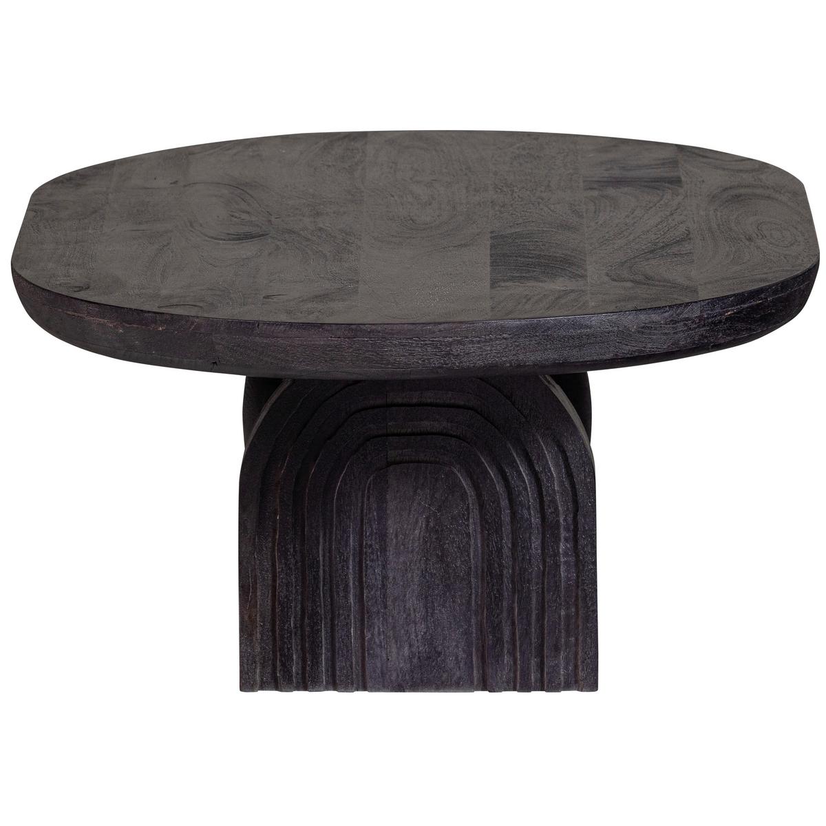 Couchtisch Steppe Schwarz L: 110 cm - Schwarz, Design, Holz (110/72/38cm) - Livetastic