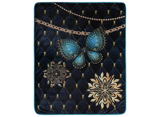 Kuscheldecke Lavanya - Blau, Textil (130/160cm) Kuscheldecke Lavanya - Blau, Textil (130/160cm)