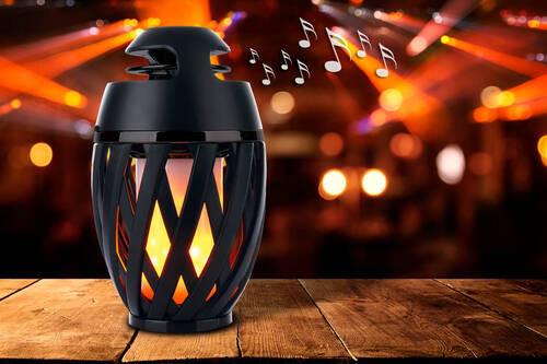 LED-Tischlampe Schwarz Bluetooth-Funktion - Schwarz/Orange, Design, Kunststoff (10/16,5cm) - Näve