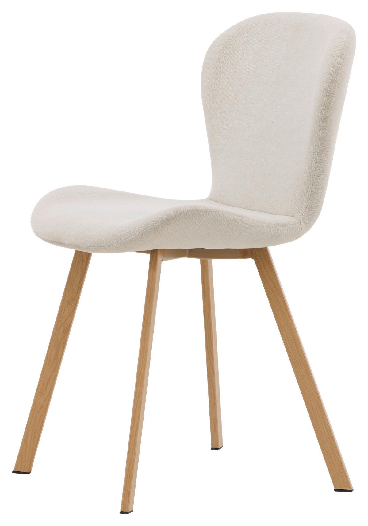 Stuhl-Set Lilja - Hellbraun/Beige, Design, Kunststoff/Textil (48/80/50cm) - Livetastic